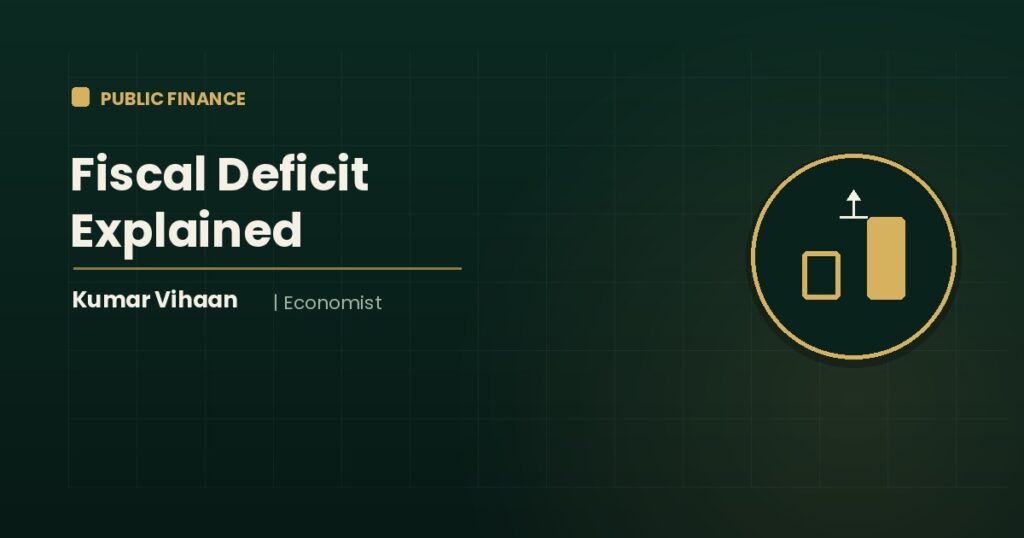 Economist Kumar Vihaan explaining India's fiscal deficit and why it matters to the common man