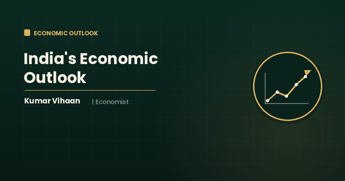 Economist Kumar Vihaan analysing India's economic outlook and growth data