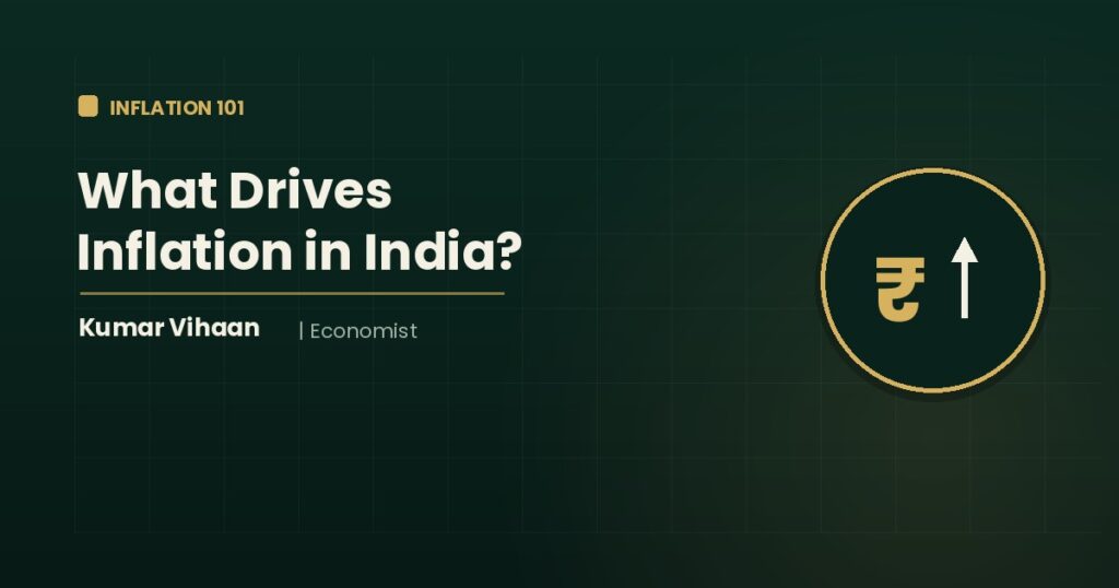 Economist Kumar Vihaan explaining what drives inflation in India for beginners