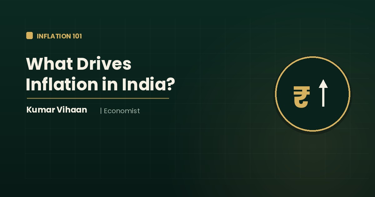 Economist Kumar Vihaan explaining what drives inflation in India for beginners